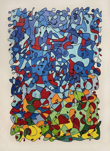 Print of Abstract Mixed Media by Humberto C Pornaro