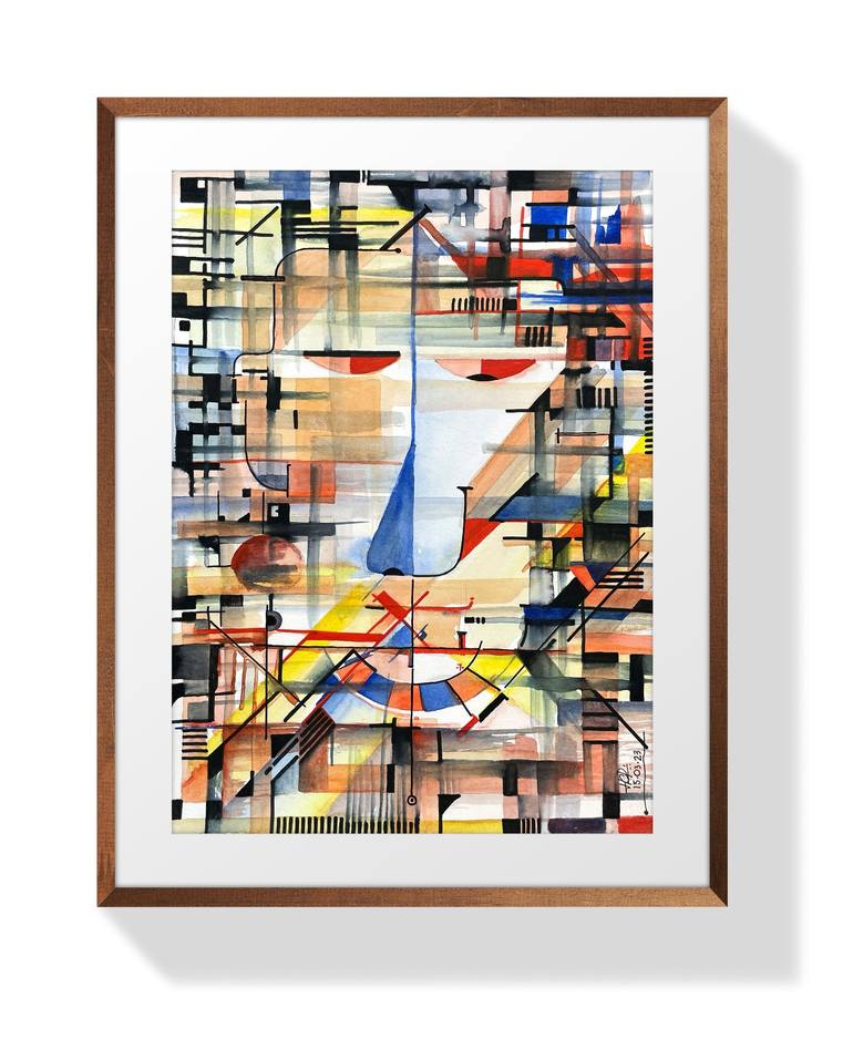 Original Abstract Painting by Humberto C Pornaro