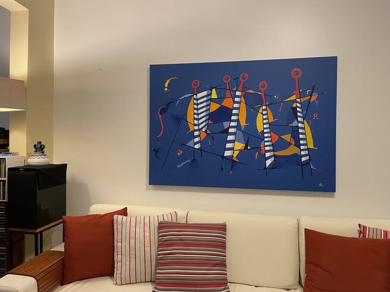 Original Abstract Painting by Humberto C Pornaro