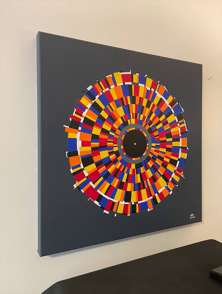 Original Conceptual Abstract Painting by Humberto C Pornaro