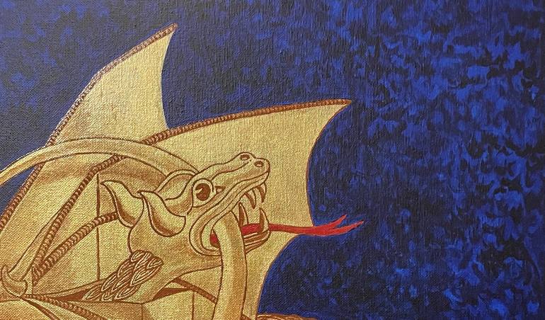 Original Conceptual Fantasy Painting by Humberto C Pornaro