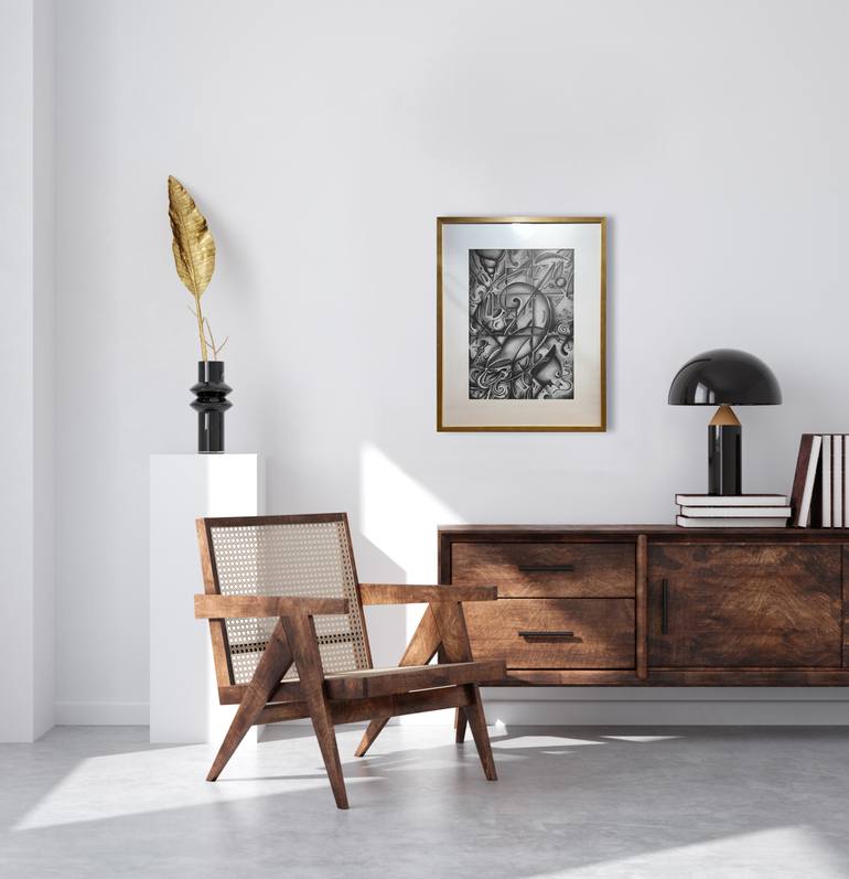 Original Abstract Drawing by Humberto C Pornaro