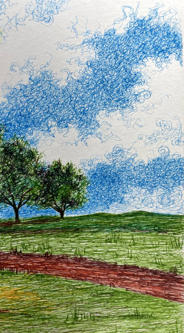 Original Contemporary Nature Drawing by Humberto C Pornaro