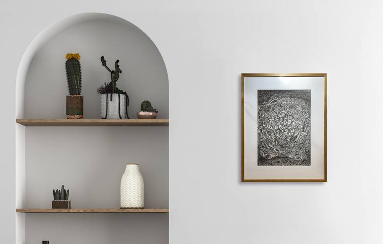 Original Abstract Drawing by Humberto C Pornaro