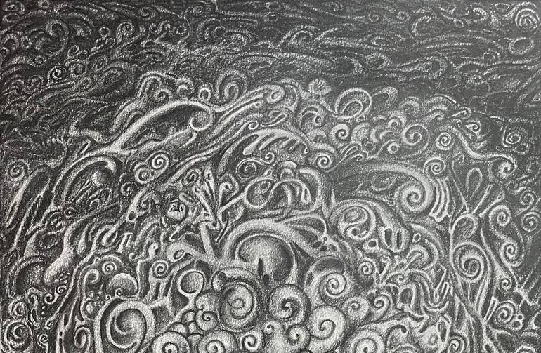 Original Abstract Drawing by Humberto C Pornaro