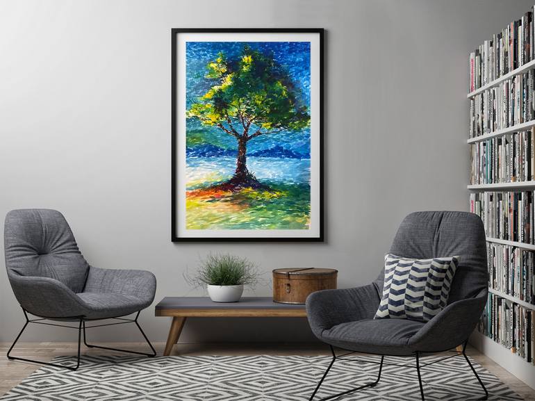 Original Impressionism Nature Painting by Humberto C Pornaro