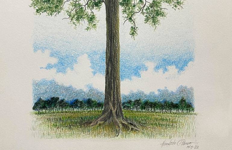 Original Conceptual Nature Painting by Humberto C Pornaro