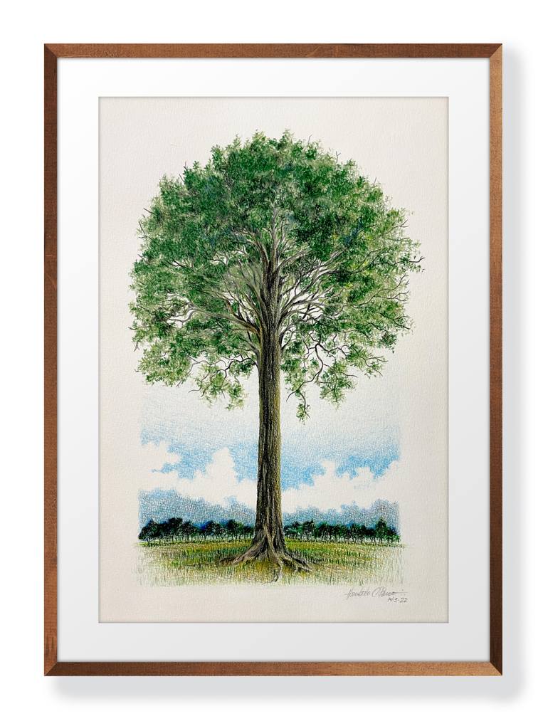 Original Conceptual Nature Painting by Humberto C Pornaro