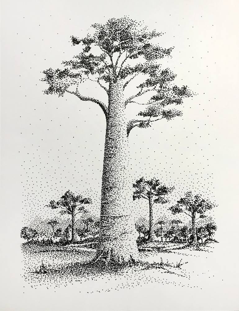 large tree sketch