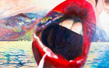 Original Surrealism Erotic Painting by Paul Dimalanta