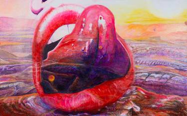 Original Conceptual Landscape Painting by Paul Dimalanta