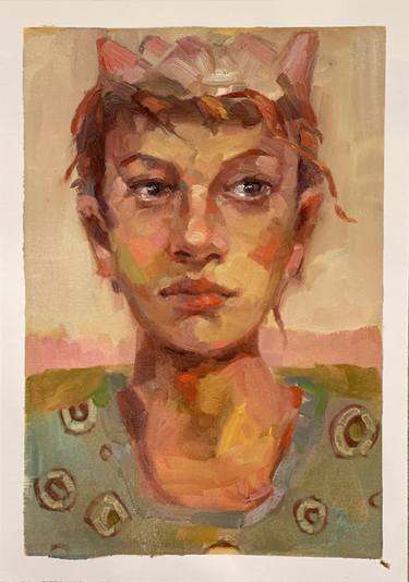 Print of Portrait Paintings by Lorena Iavorschi