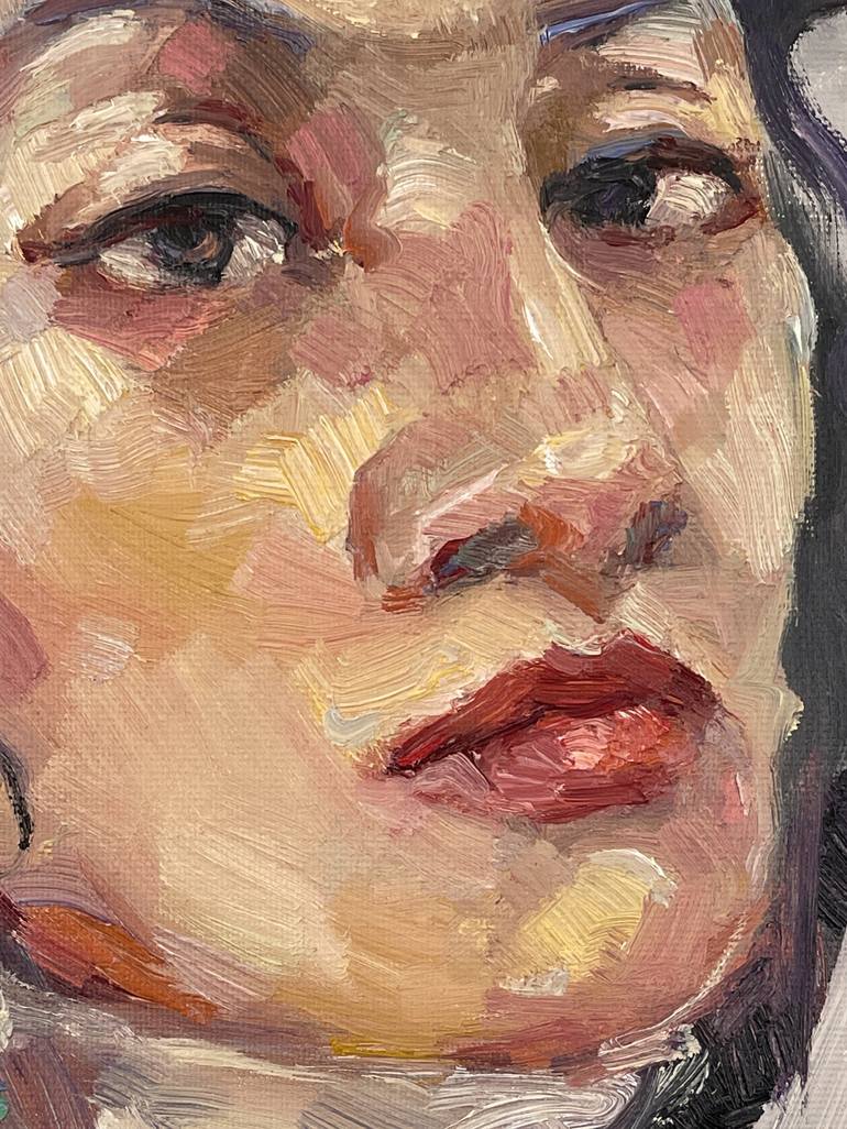 Original Contemporary Portrait Painting by Lorena Iavorschi