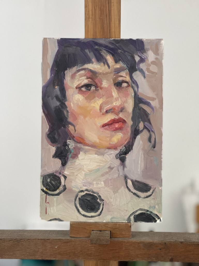 Original Contemporary Portrait Painting by Lorena Iavorschi