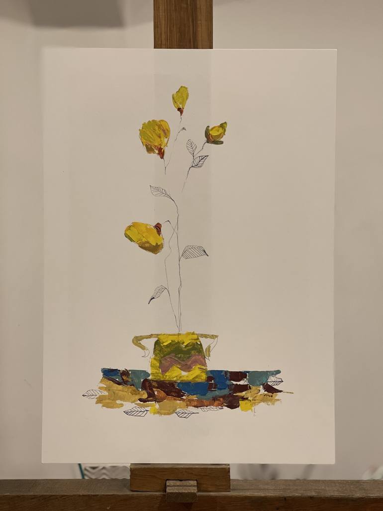 Original Contemporary Floral Painting by Lorena Iavorschi