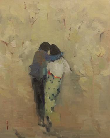 Original Figurative Love Paintings by Lorena Iavorschi