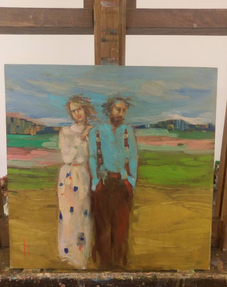 Original Figurative People Painting by Lorena Iavorschi