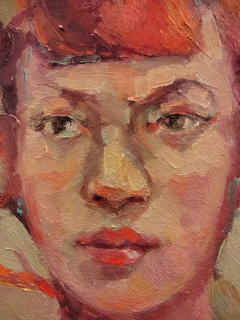 Original Figurative Portrait Painting by Lorena Iavorschi