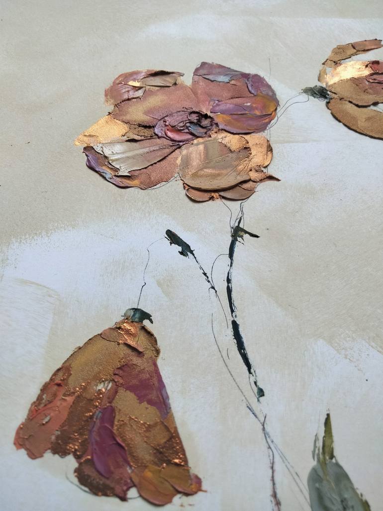 Original Floral Painting by Lorena Iavorschi