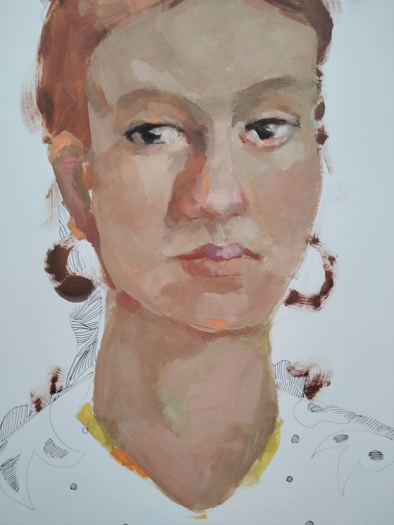 Original Fine Art Portrait Painting by Lorena Iavorschi