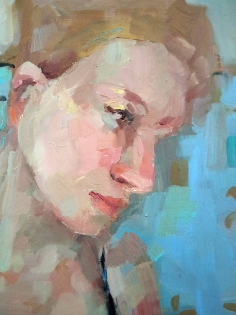 Original Portrait Painting by Lorena Iavorschi