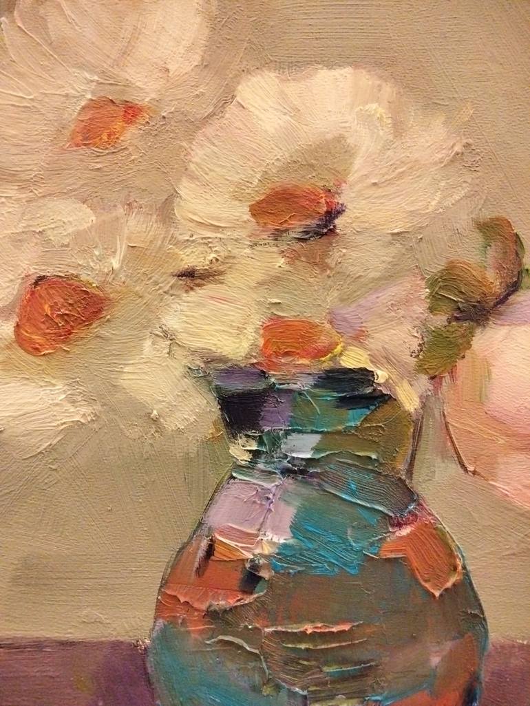 Original Impressionism Floral Painting by Lorena Iavorschi