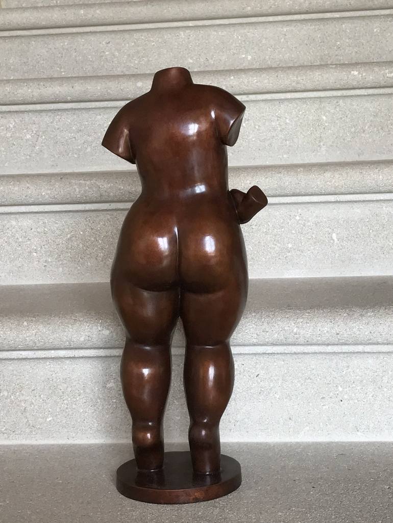 Original Figurative Nude Sculpture by Marie Saksik