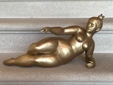 Original Figurative Nude Sculpture by Marie Saksik