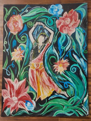 Print of Art Deco Performing Arts Paintings by Pradeep Kalipurayath