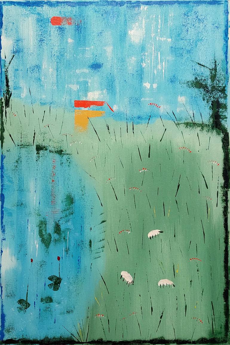 Original Abstract Painting by Tejal Bhagat | Abstract Art on Canvas | The Farm 02