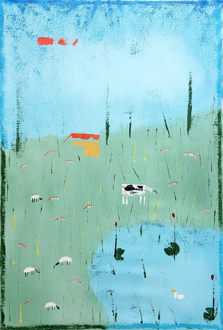 Original Abstract Painting by Tejal Bhagat | Abstract Art on Canvas | The Farm 03