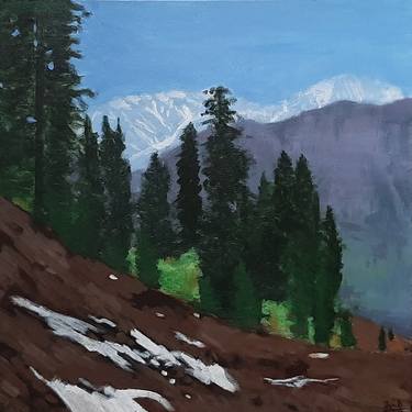 Print of Expressionism Landscape Paintings by Tejal Bhagat