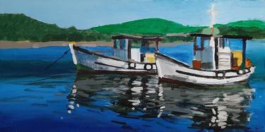 Print of Boat Paintings by Tejal Bhagat