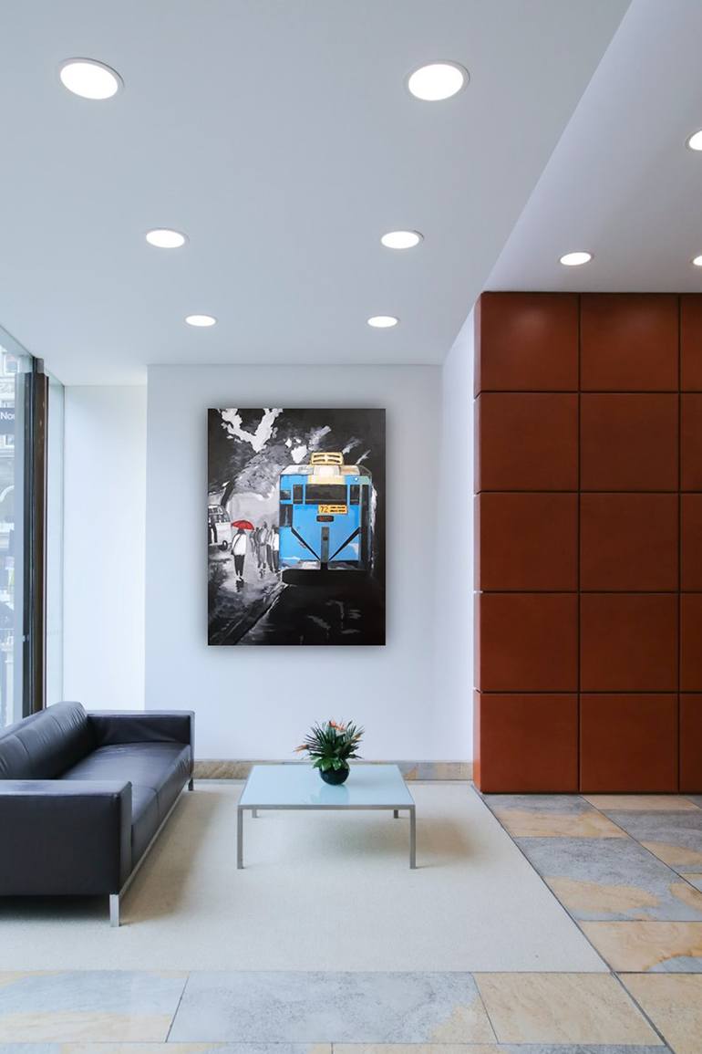Original Abstract Expressionism Transportation Painting by Tejal Bhagat