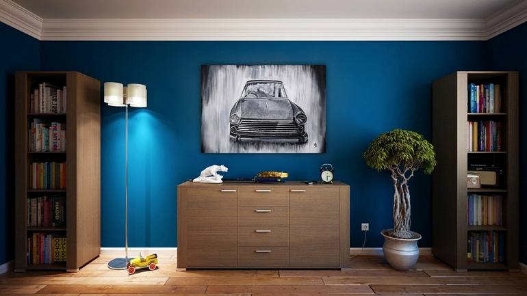 Original Expressionism Car Painting by Tejal Bhagat