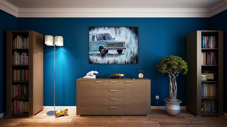 Original Expressionism Car Painting by Tejal Bhagat