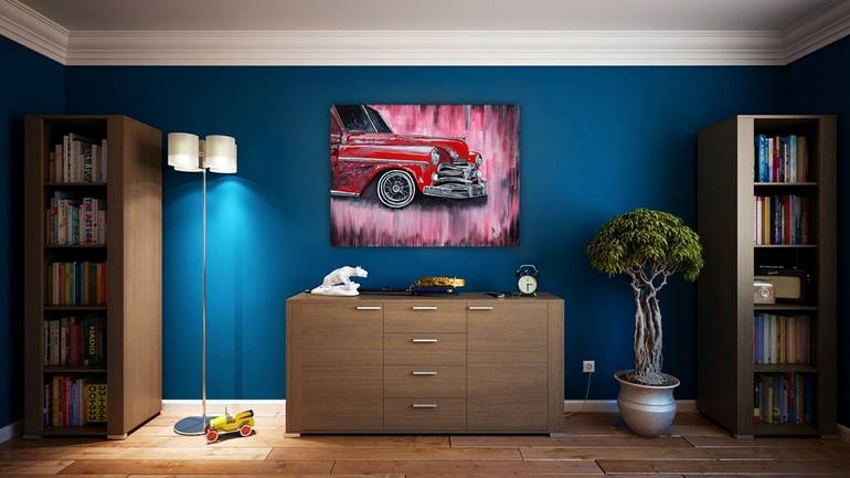 Original Expressionism Car Painting by Tejal Bhagat