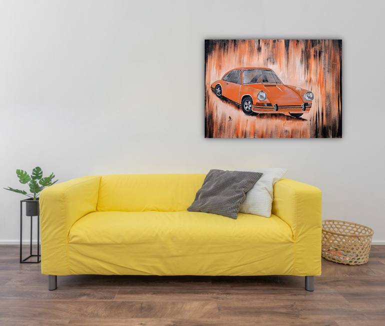 Original Abstract Expressionism Car Painting by Tejal Bhagat