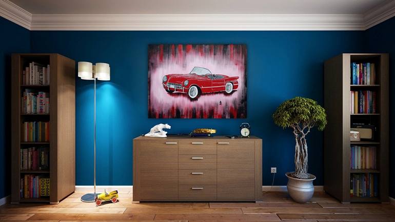 Original Car Painting by Tejal Bhagat