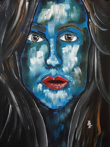 Original Abstract Expressionism Portrait Paintings by Tejal Bhagat