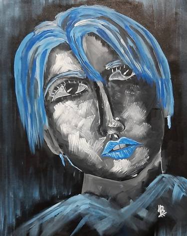 Original Abstract Expressionism Portrait Paintings by Tejal Bhagat