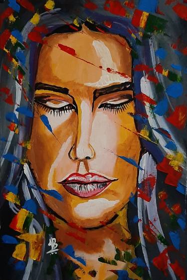 Print of Abstract Expressionism Portrait Paintings by Tejal Bhagat