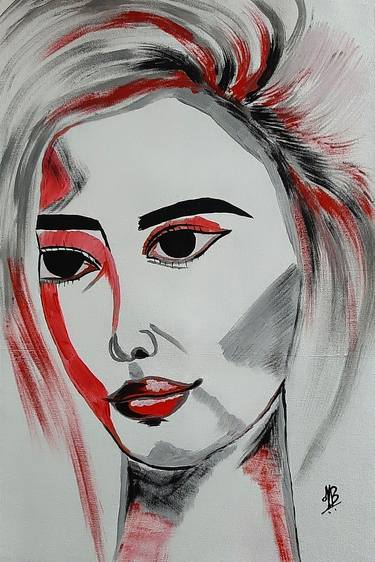 Original Abstract Expressionism Portrait Paintings by Tejal Bhagat