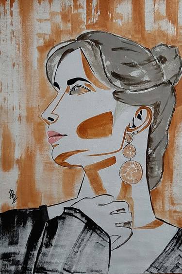 Print of Art Deco Portrait Paintings by Tejal Bhagat