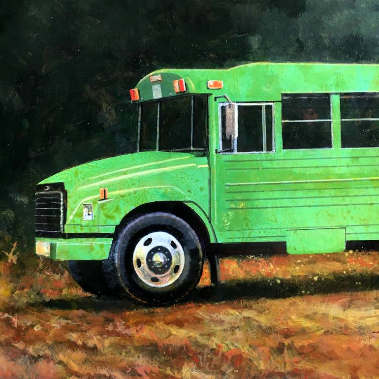 Original Figurative Transportation Painting by Rick Smith