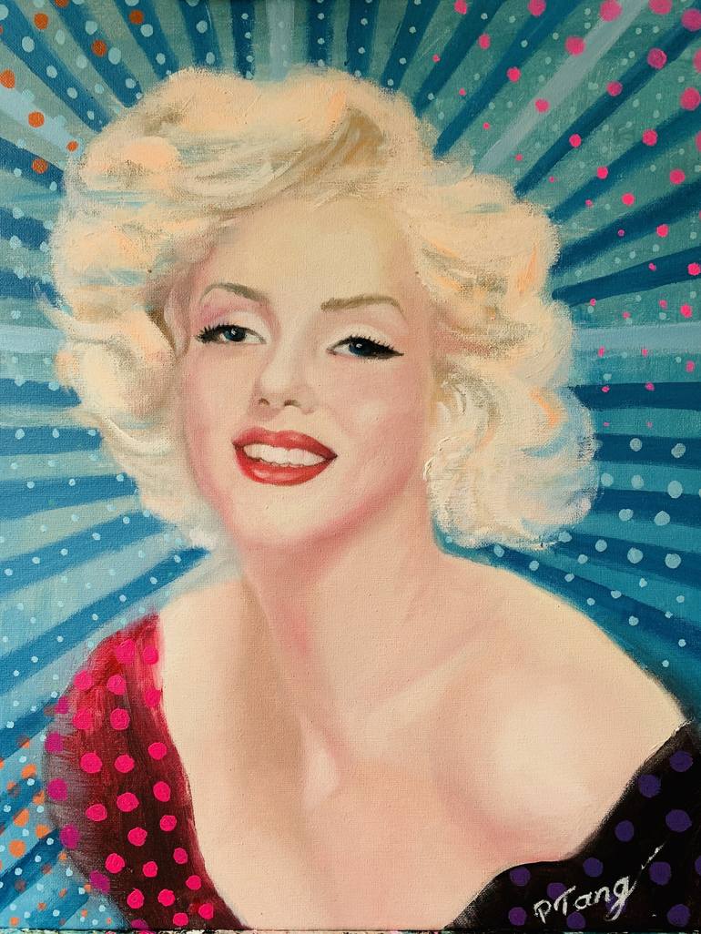 Marilyn Monroe original painting 18 x 24 canvas