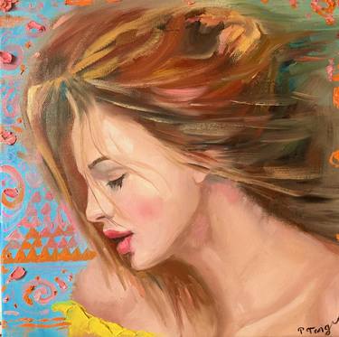 Original Figurative Women Paintings by Peijuan Tang