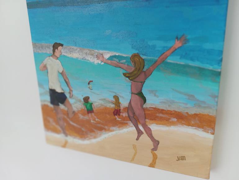Original Expressionism Family Painting by Jose Martinez
