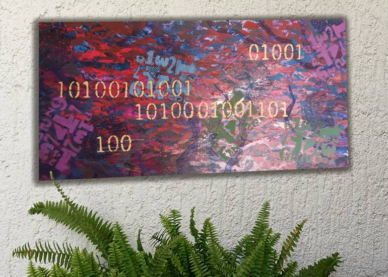 Original Abstract Science/Technology Painting by Jose Martinez