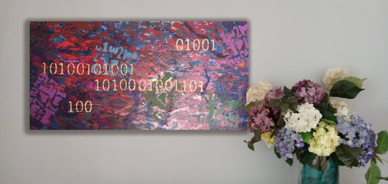 Original Abstract Science/Technology Painting by Jose Martinez